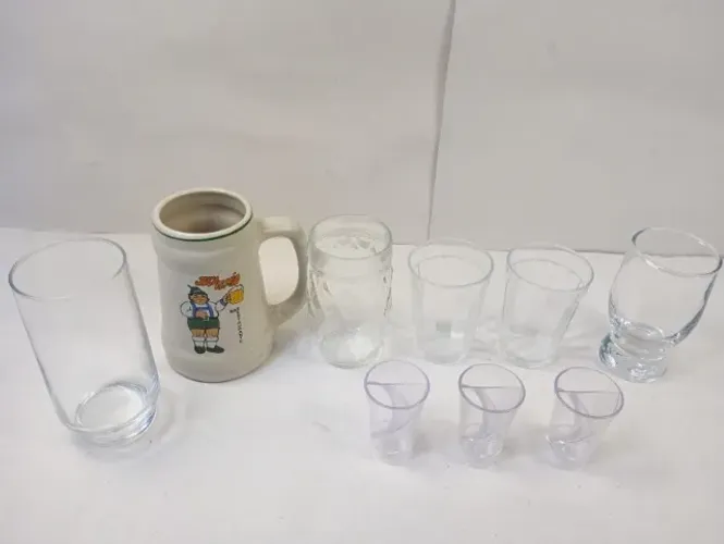 Kit Lote 9 Copos e Canecas Temáticos Oktoberfest (Cerâmica + Vidros + Shots)