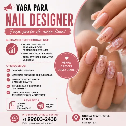VAGA PARA NAIL DESIGNER