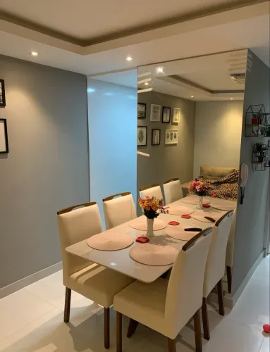 Mesa 4 Lugares - Tampo Laqueado