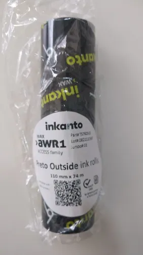 Ribbon de Cera Inkanto Preto para Impressão Térmica