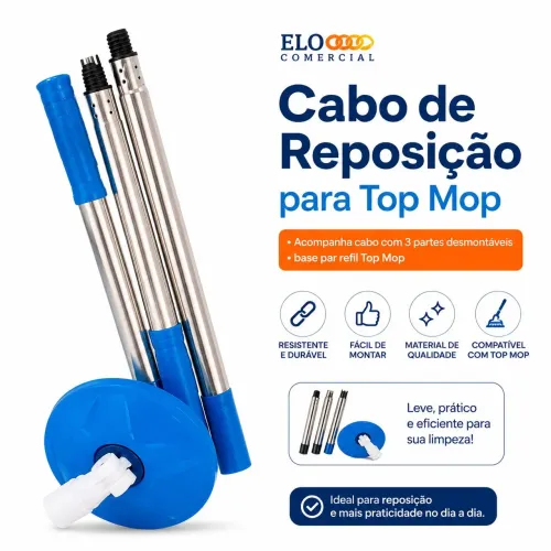 Cabo De Reposição Mop Balde 360° - Reforçado - 1,5M