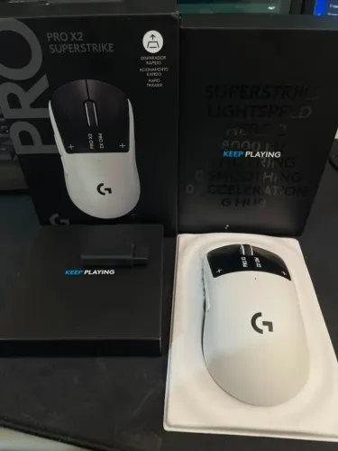 Mouse sem fio Logitech GPRO X2 Superstrike (Com NF e Garantia) (Aberto somente para teste)