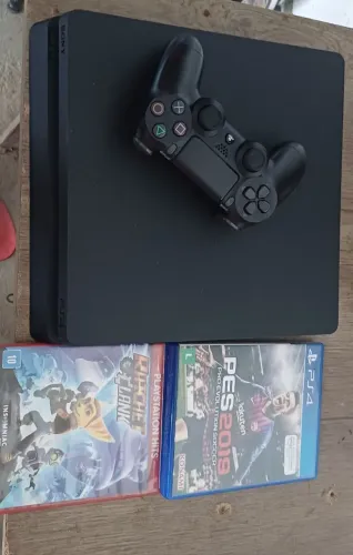 Ps4 slim 500g top aceito cartão