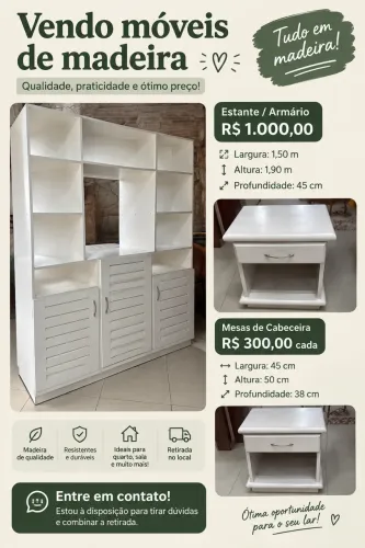 Móveis em madeira