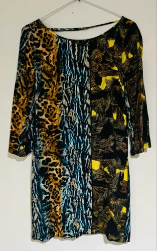 Vestido mídi estampado tam M Triton