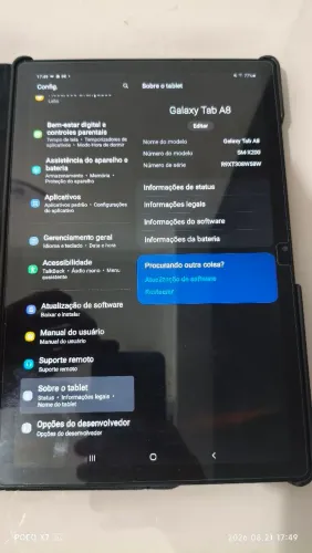 SAMSUNG TABLET A8 64GB 4RAM TELA DE 10.5 Pol.