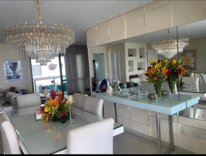 Le Parc, 195m², locação ou venda, 4/4, finamente decorado, mobiliado, 4 suítes, área de se
