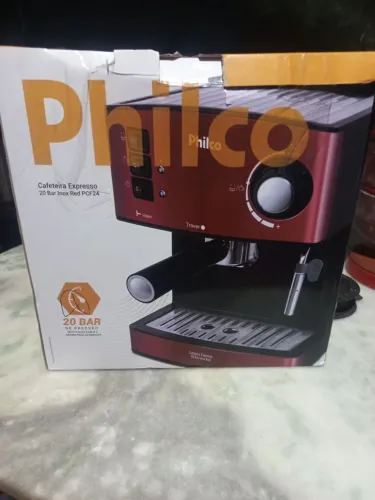 Cafeteira Philco 20 bar inox red PCF24