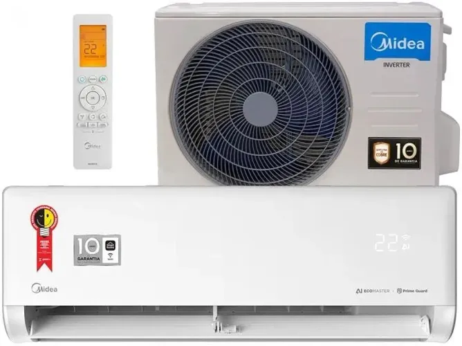 Ar condicionado Midea, inverter, 12000 btus, com wi fi,, série Al ecomaster.