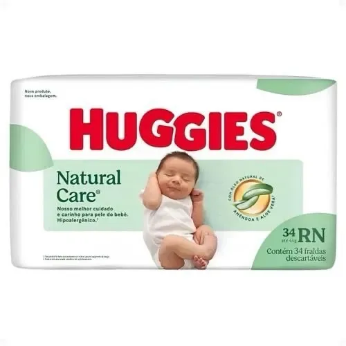 Fralda Huggies tamanho RN 