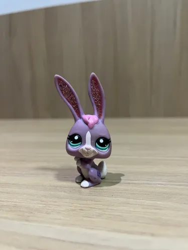 Littlest pet shop coelho com glitter 