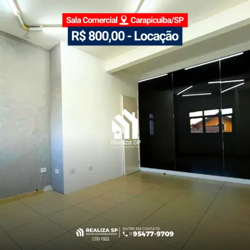 Sala Comercial Para Locação - Parque Jandaia, Carapicuíba/SP!