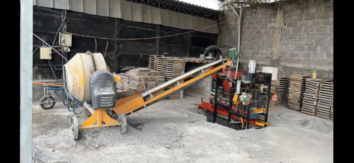 Máquina fabricação de blocos