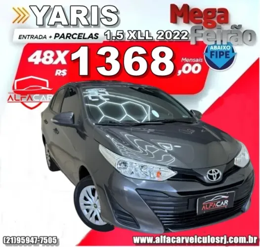 Toyota Yaris XL Live Sedan 1.5 Flex 16V 4P AUT 2022