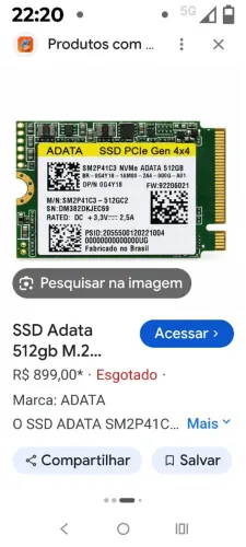 Ssd 512gb 2230 adata