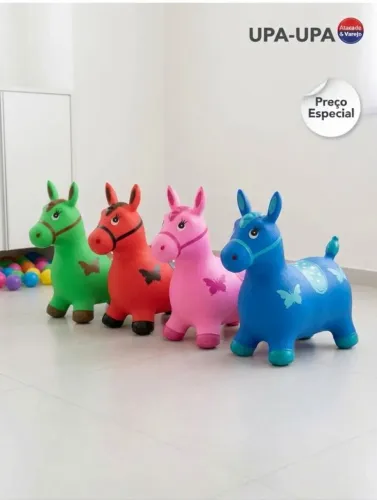 Brinquedo Cavalinho Upa Upa Pula-Pula Infantil (Várias Cores) - Atacado e Varejo