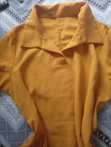 Camisa Feminina Mostarda M