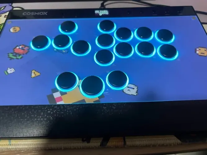 Haute42 Hitbox Sem Alavanca com Aro de Botões para PC/PS4/PS5/Switch - Controle Arcade Sem
