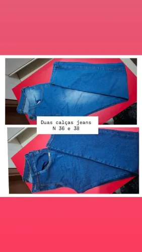 Kit Duas calças Jeans Unisex n 36 e 38