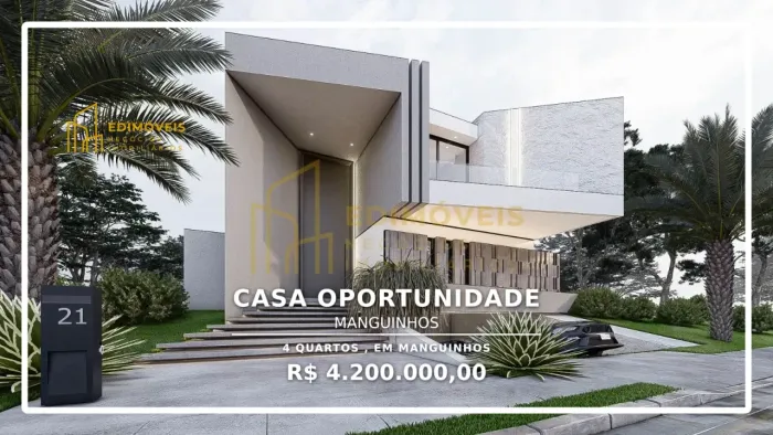 Linda Casa em Manguinhos: Conforto e Modernidade em Cada Detalhe