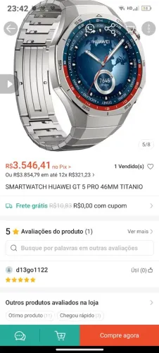 Huawei GT 5 pro titanium leiam todos detalhes 