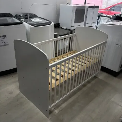Berço Infantil Nacional Branco 133x66