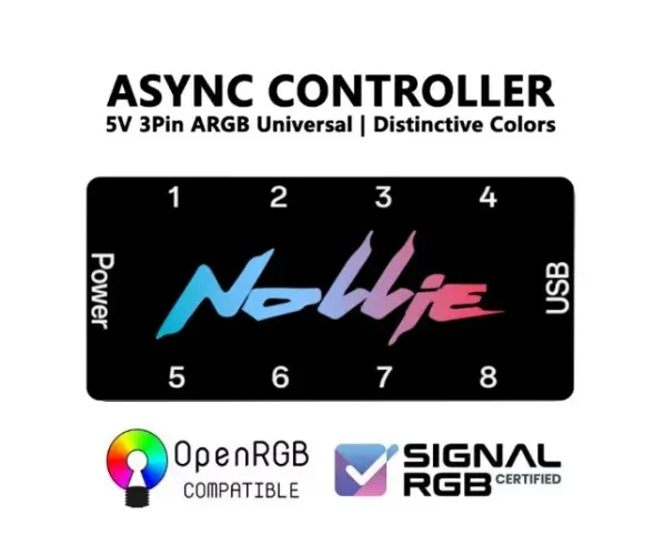Controladora Argb Nollie 5v 3 Pin - 8 Conectores