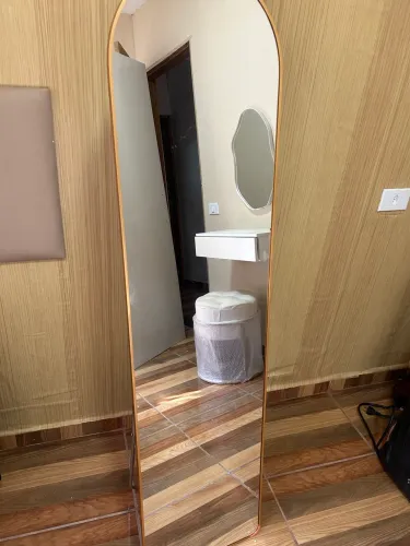 Espelho de chão decorativo vertical em pé  corpo todo, casa quarto e closet 