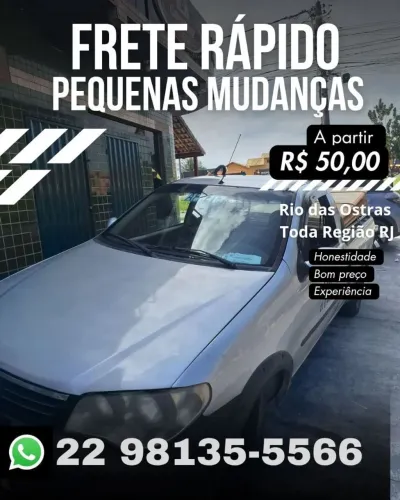 Fretes Rápidos e Pequenas Mudanças