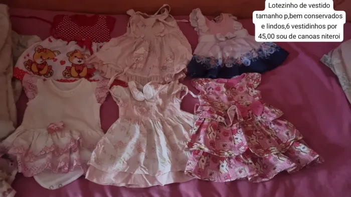 Lotezinho de roupas de menina