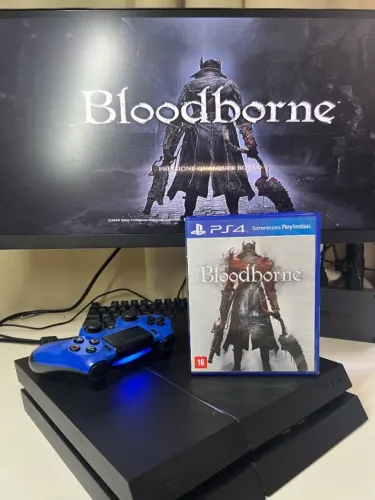 PS4 com Controle e Bloodborne Revisado e Testado