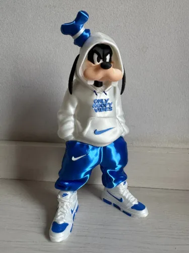 Boneco Pateta Urbano 3D Miniatura Goofy Decorativa Geek 26cm