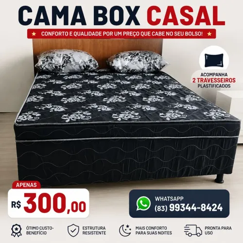 Cama box casal