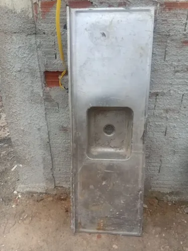 VENDO PIA INOX usada