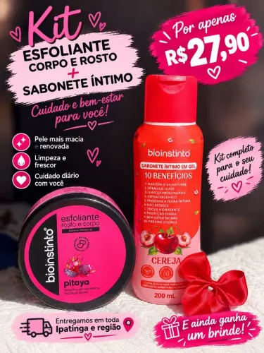 Promoção Imperdível! Sabonete Íntimo e Esfoliante
