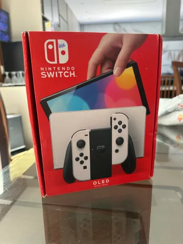 Nintendo Switch OLED Branco DESBLOQUEADO