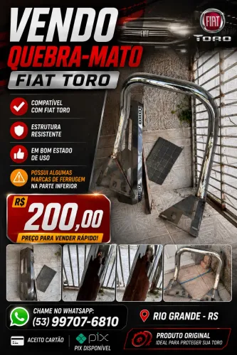 Quebra mato Fiat toro 
