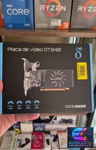 Placa de vídeo GT 240 nova, lacrada, com garantia!