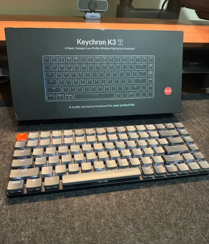 Teclado Keychron K3 v2 Switch Red Impecável