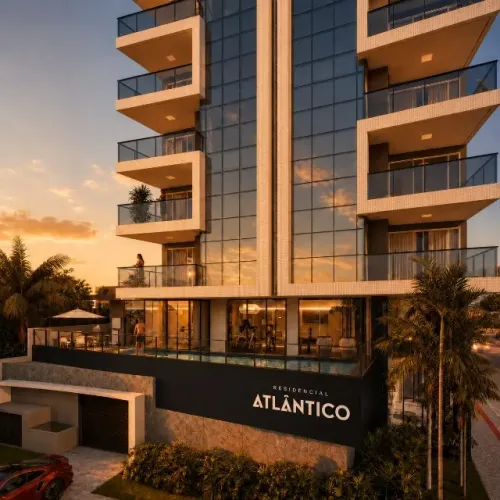 Apto 3 suítes 2 vagas + depósito FRENTE MAR Bal Rincão ACEITA entrada parcelamento direto