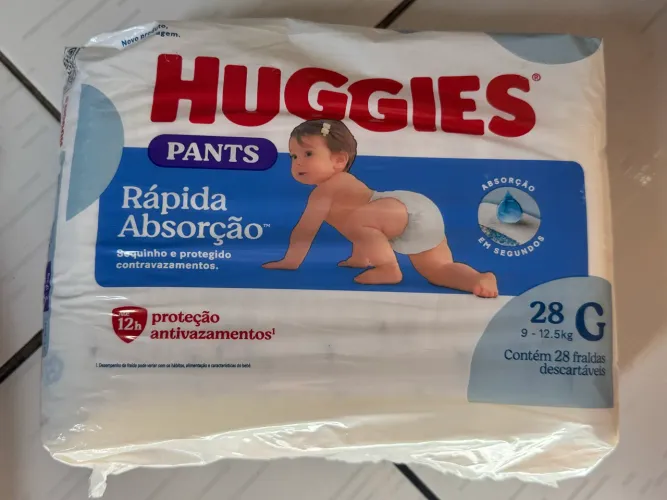 Fralda descartável 5 pacotes 30 reais cada pacote