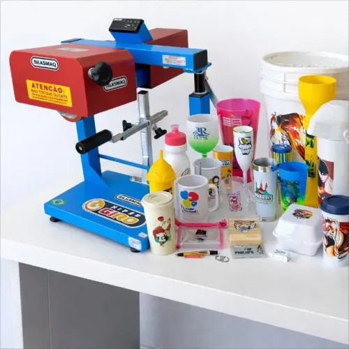 Máquina para Personalização de Brindes | Completa Pronta para Trabalhar
