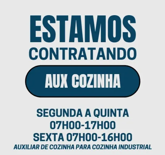 VAGA DE AUX DE COZINHA - VILA PRUDENTE