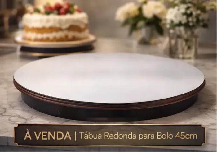 Tábua Redonda para Bolo de 45cm
