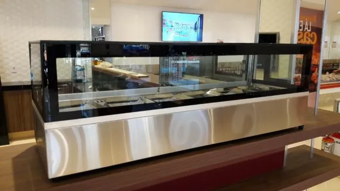 Vitrine refrigerada de sobrepor, para doces e bolos, Direto da fábrica