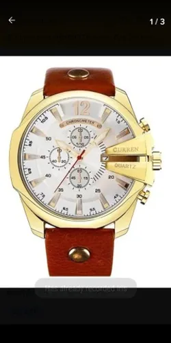 Relógio Curren Original Novo,Dourado.