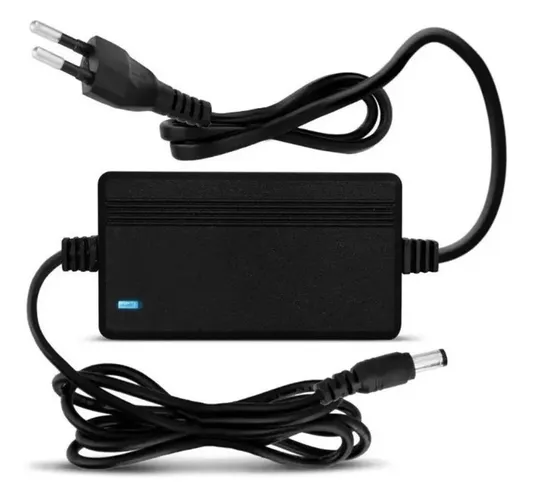 Fonte chaveada 12 volts 5 ampéres plug P4 Led indicador Bivolt e estabilizada Top