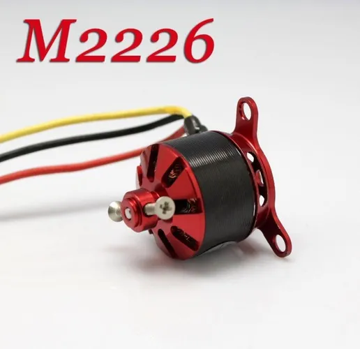 Motor Elétrico Brushless M2226 2570Kv - Novo, já com Montante