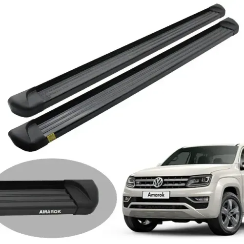 Estribo Volkswagen Amarok - Cabine Simples - Alumínio Preto - T1021P