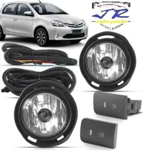Kit Farol Milha Etios Hatch Sedan 2012 2013 2014 2015 2016 2017 2018 2019 2020